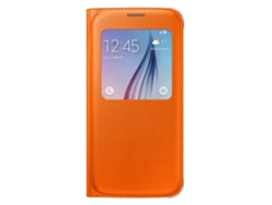 Funda S View Pu SAMSUNG Galaxy S6 Naranja