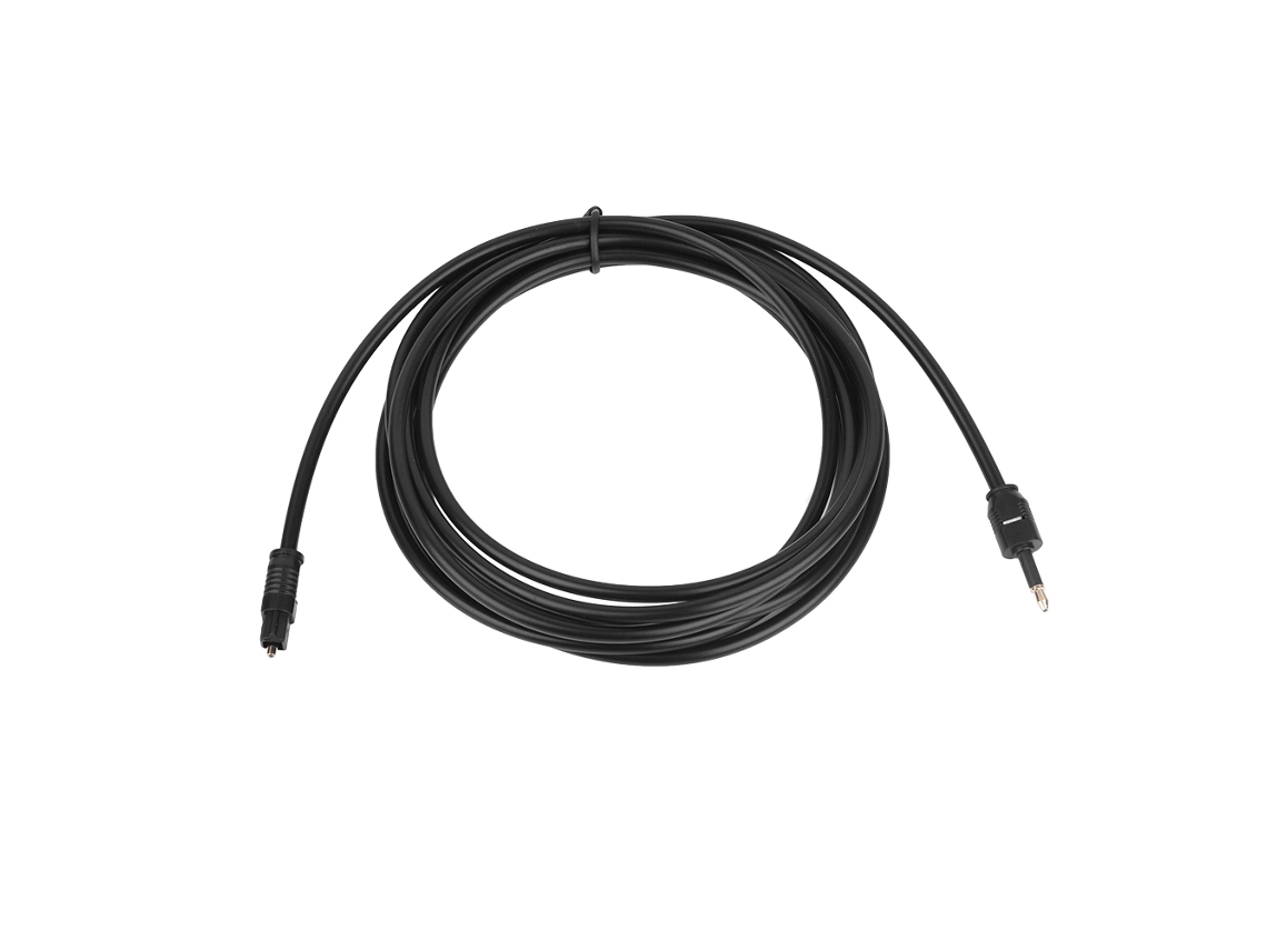 Cavo De Áudio Óptico Digital Fibra Óptica 3 Metros Para Dvd Cd Ps2 Ps3 Tv Amplificador