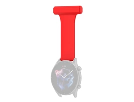 Correa de Silicona estilo pasador 22mm para Huawei Watch GT Runner/Samsung Galaxy Watch3 45mm - tinto