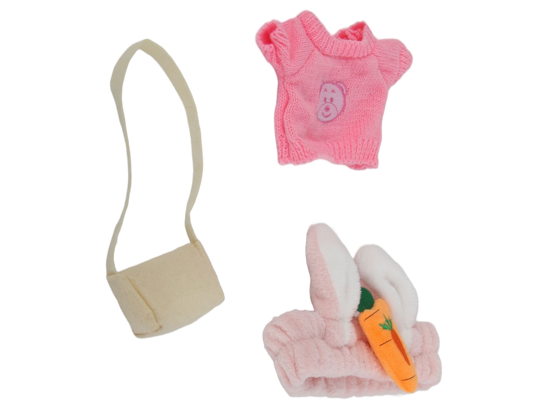 Conjunto de 3 piezas de ropa de peluche lavable con diseño de pato para niños, tipo F