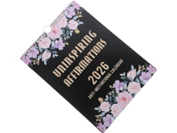 Calendario de escritorio en espiral 2026, calendario mensual 2026 con frases motivacionales y afirmaciones positivas, diseño de Gokoco