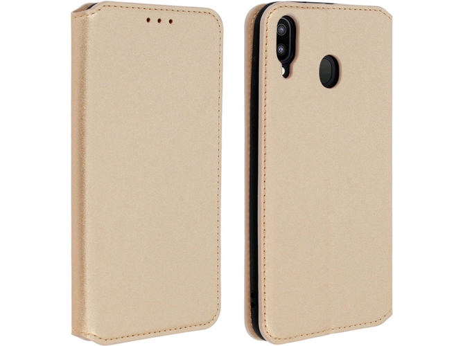 Funda Samsung Galaxy M20 AVIZAR Book Dorado