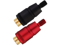 Juego de 10 conectores adaptadores para varillas de redes de pesca, prácticos para uso en exteriores.
