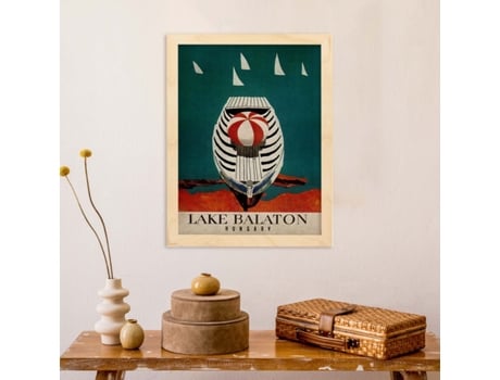 Poster NACNIC Vintage de Lago Balaton