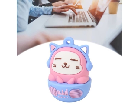 HURRISE Memoria USB de Dibujos Animados PVC USB2.0 Patrón de Gato Plug And Play a Prueba de Golpes Rosa Azul 16G