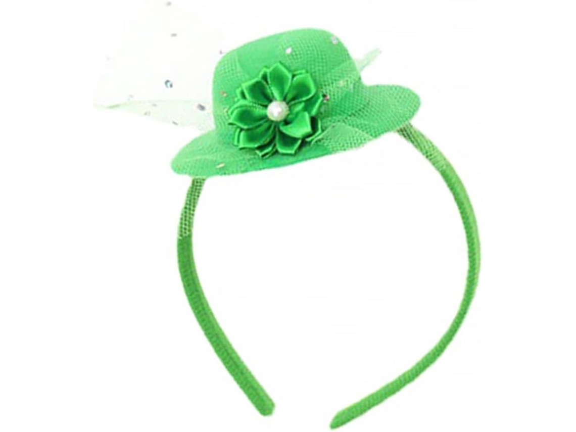 Serrage-tête Verde Chapeau De Fête Saint-patrick, Coiffe Décorative Festival En Taille Unique,