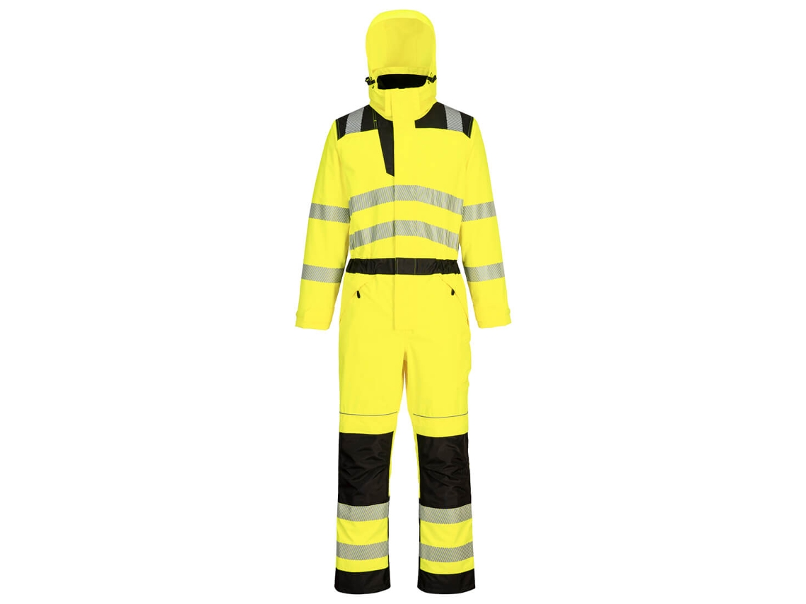 Buzo Rain Impermeable De Alta Visibilidad Pw3 Naranja Negro / Xxl
