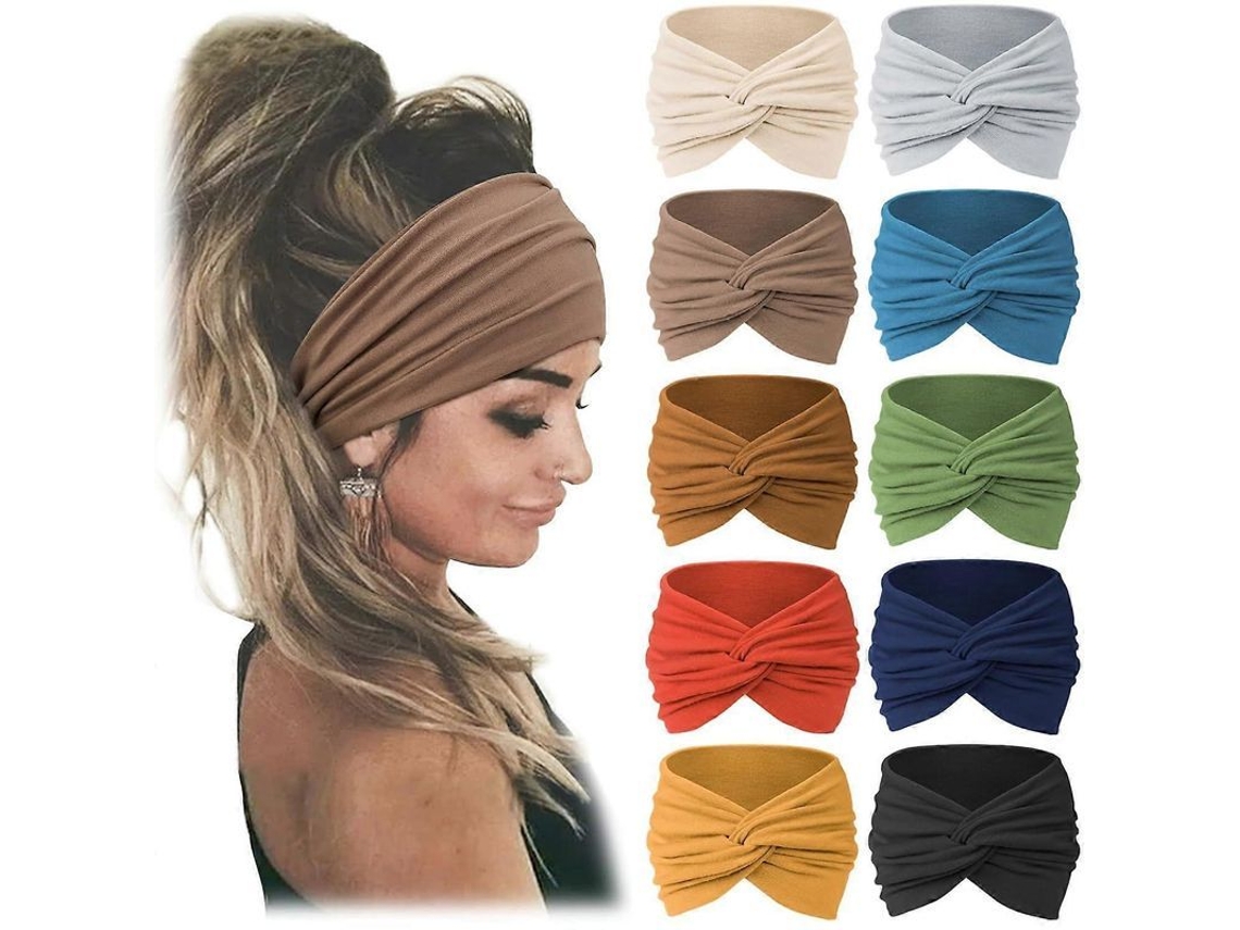 10 Diademas Para Mujer, Turbante Africano Ancho Para Damas, Accesorio Para El Cabello