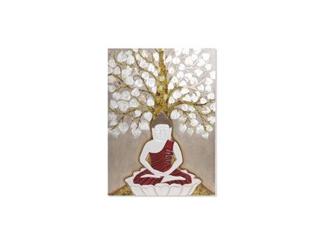 Decoración de Pared DKD Home Decor Beige Dorado 70 x 4 x 100 cm