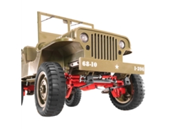 Eje Trasero Rojoeje Puente Puerta Trasera Delantera Totalmente Metálico Mejorado Jjrc C8815 1/10 Willys Repuesto
