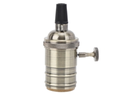 Portalámparas De Estilo Retro Con Base E27 E Interruptor Para Lámparas Colgantes.