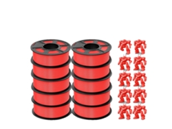 Filamento para impresora 3D, 1,75 mm de diámetro, alta fluidez y durabilidad, OEM Cherry Red Plamt