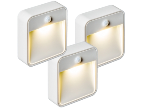 3 lámparas LED con sensor de movimiento