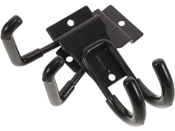 Juego 2 Ganchos Multiusos Metal Negro Resistentes Antideslizantes 640 Pequeños Cuadrados Redondos Colgar