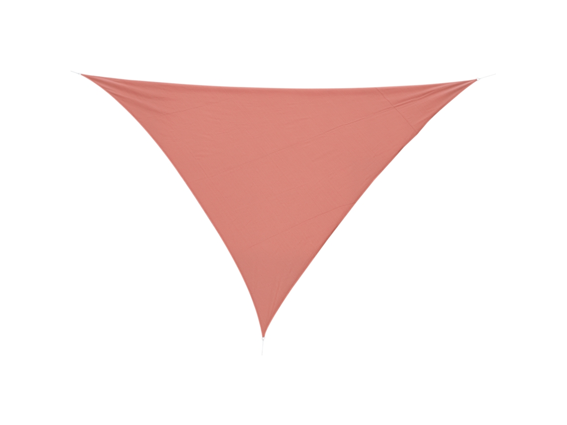 Vela De Sombra Triangular Grande De 4 X 4 X 4 M, De Polietileno De Alta Densidad, Resistente A Los Rayos Uv, Color Rojo Óxido.
