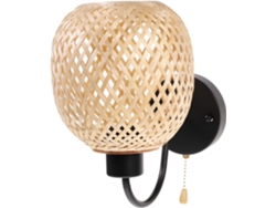 Aplique De Pared De Bambú Tejido, Lámparas Colgantes Sin Bombillas, Iluminación Natural, Diseño Rústico Moderno.