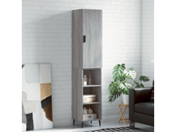 Aparador Alto Madera Contrachapada Gris Sonoma 34,5x34x180 Cm