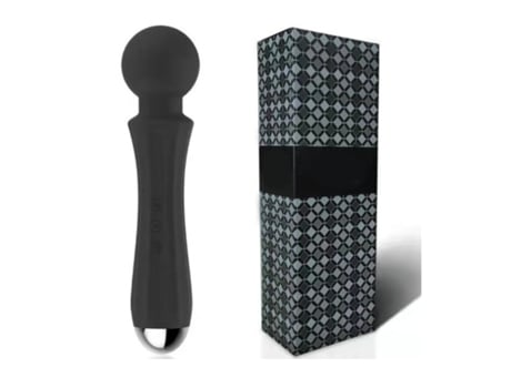 Vibrador para Mujeres Adultos Juguetes Sexuales Clítoris Vibrador Personal Varita Masajeadora 20 Modos de Vibración Recargable Negro BISBISOUS