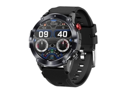 Reloj inteligente con llamadas Bluetooth, reproducción de música y funciones deportivas al aire libre, color negro Yizhood