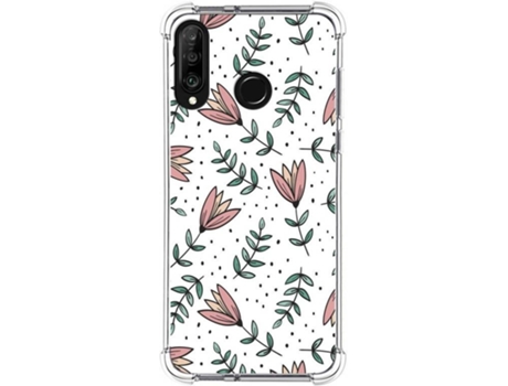 Carcasa Huawei P30 Lite TUMUNDOSMARTPHONE Dibujos Antigolpes Flores 01 Multicolor