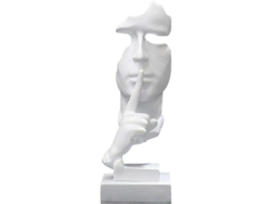 2026-estatua Abstracta De Resina "silence Is Golden" Escultura Moderna Figura De Hombre Silencioso Decoración Hogar