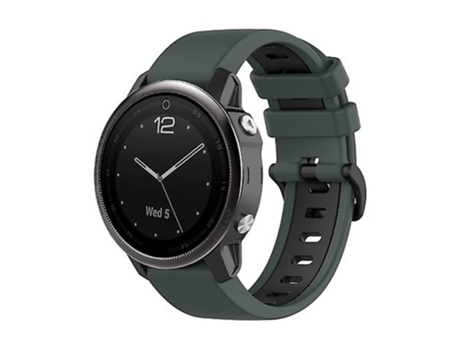 Correa Smartwatch Para Garmin Fenix 5S 22Mm Verde Oliva-Negro VENISYMLIS