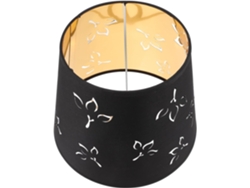 Pantalla Grande De Tela Negra Para Lámpara E27, Luz Suave, Protectora, Moderna Para Cocina Y Oficina.