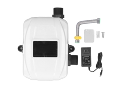 Bomba de refuerzo de presión automática DC24V 120W para uso doméstico, control de flujo, ideal para duchas, enchufe estadounidense 100-240V.