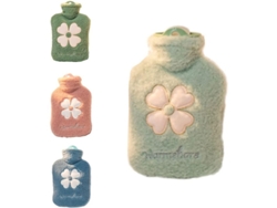 Mini Bolsa De Agua Caliente Portátil De Peluche Con Diseño De Dibujos Animados De 1000 Ml - Verde Menta