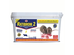 Ratibrom 2 Balde de Isca Fresca Raticida 3 kg IMPEX EUROPA