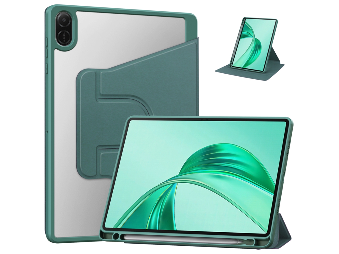 Capa Para Honor Pad X8a 11 Polegadas 2024 Com Ranhura Para Caneta Verde Escuro