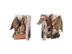 Sujetalibros De Resina Con Forma De Dragón, Estatua Decorativa Para Escritorio, Mesa De Escritura, Biblioteca, Oficina, Hogar.