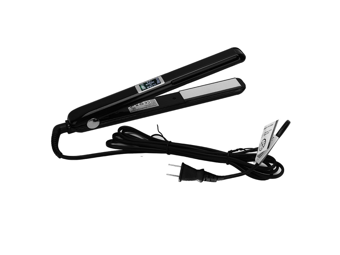 Planchita De Pelo Ultrasonica Infrarroja Para Alisar Y Rizar Olas Frías (negro Japonés)