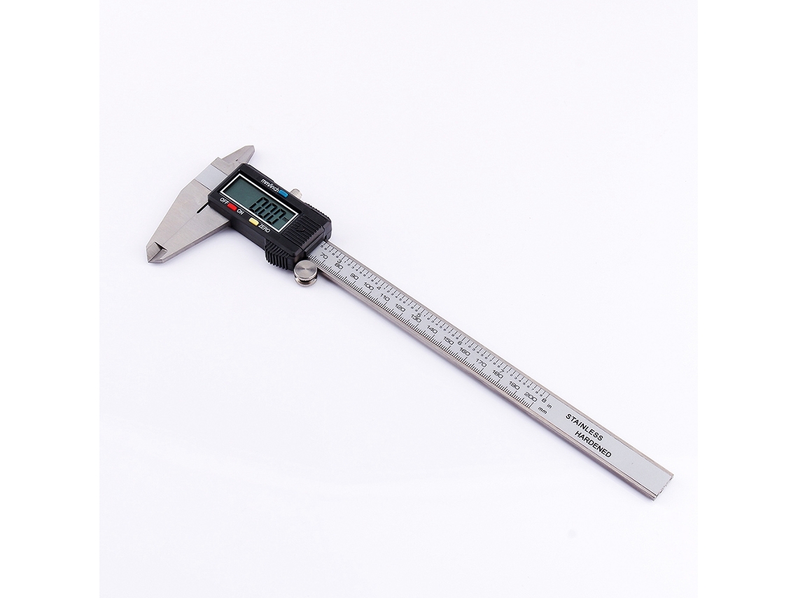 Calibrador Digital Lcd De 0-200 Mm, De Acero Inoxidable, Con Nonio. Herramienta Electrónica De Medición.