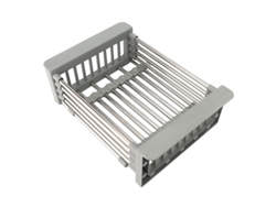 2026-31491-canasta Colador De Acero Inoxidable Ajustable Para Plato Y Verdura Sobre Fregadero
