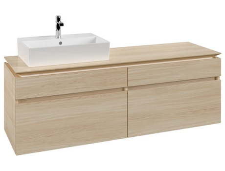 Módulo de lavabo Villeroy &amp Boch Legato B673 1600x550x500mm lavabo lado izquierdo