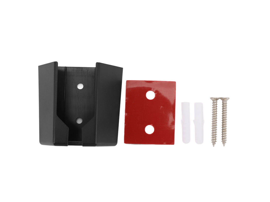 Soporte De Pared Para Adaptador De Internet Ethernet Y Satelital - Kit De Montaje De Abs Negro Con Tornillos