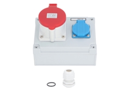Yncm2026-enchufe De Pared Cee Ip44 Impermeable 16a 250v Y 32a 5 Pin 220-380v Estilo Europeo Combinado