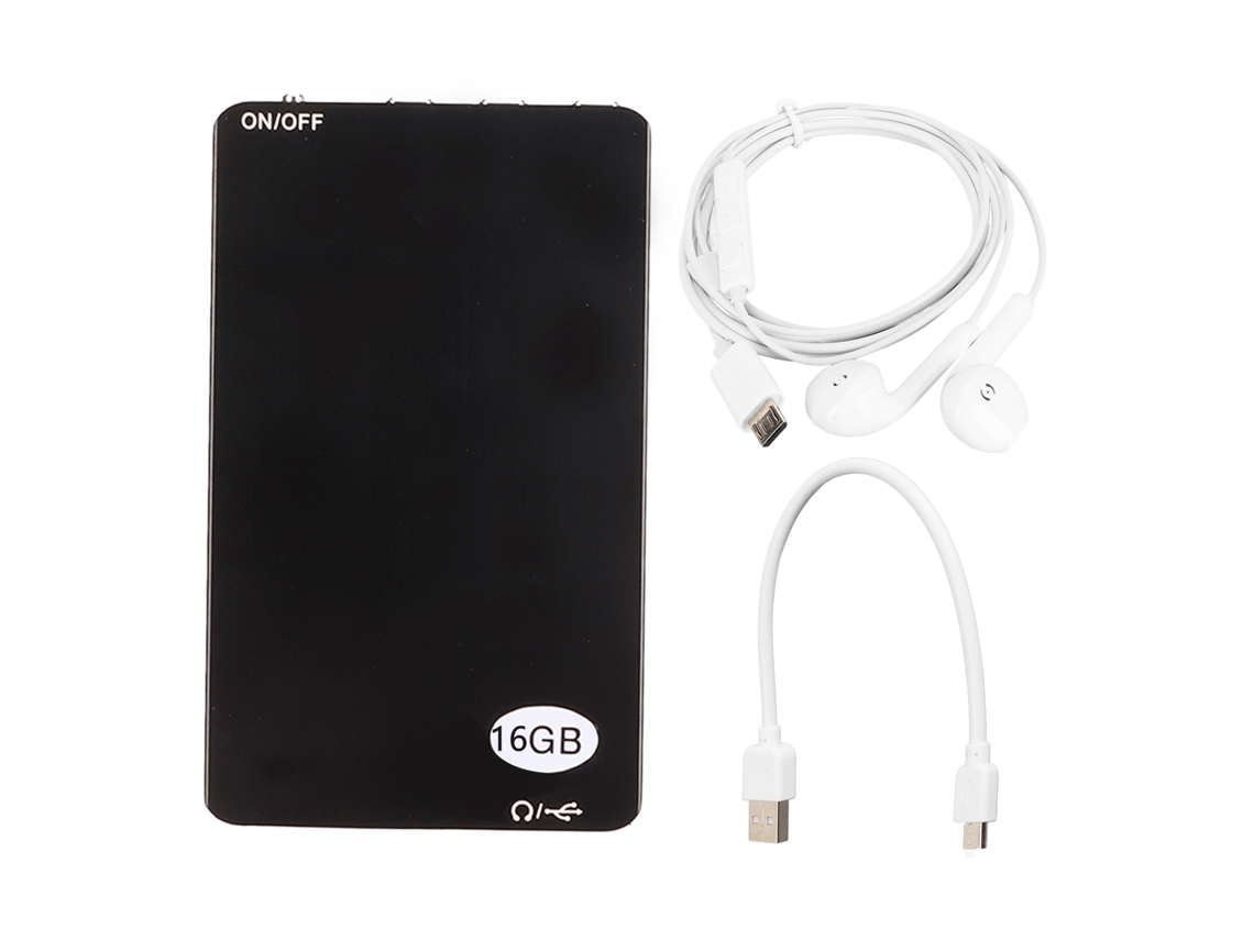 Grabadora De Voz Digital Inteligente Con Ia Y Reducción Activa De Ruido De Voz, Mp3, 16 Gb, Color Negro.