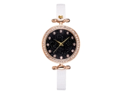Reloj De Pulsera De Cuarzo Para Mujer, Estilo Casual Elegante Y Moderno, Color Blanco.