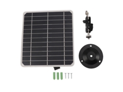 Panel Solar De 10 W Para Cámara De Seguridad Usb Con Soporte Ajustable De 360 Grados, Monocristalino, Para Exteriores.