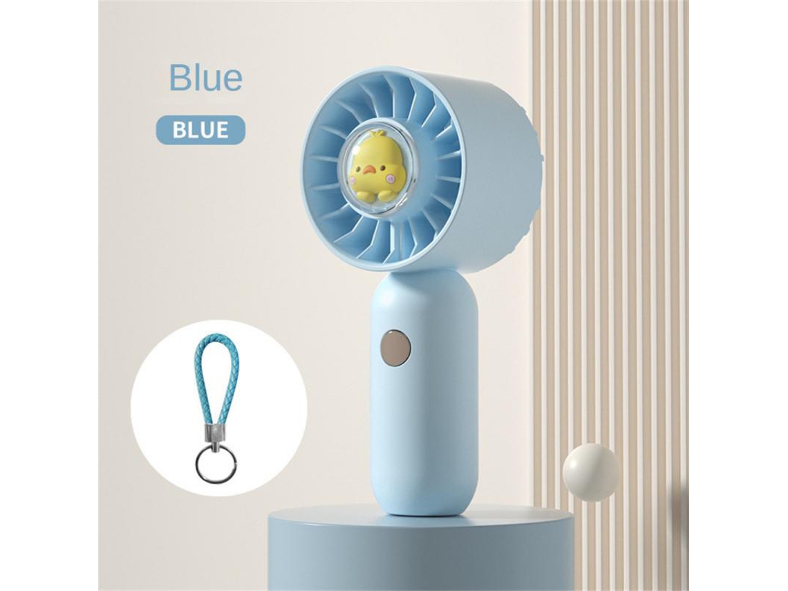 Mini Ventilador De Mano Con Forma De Pato (azul), 3 Velocidades, Batería Recargable De 501 Mah, Te Mantendrá Fresco Este Verano.
