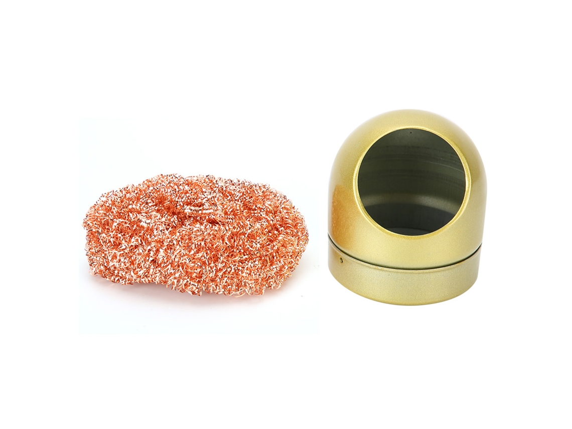 Limpiador De Puntas De Soldadura Con Bola De Alambre Metálico, Sin Agua, Antioxidante, Duradero.
