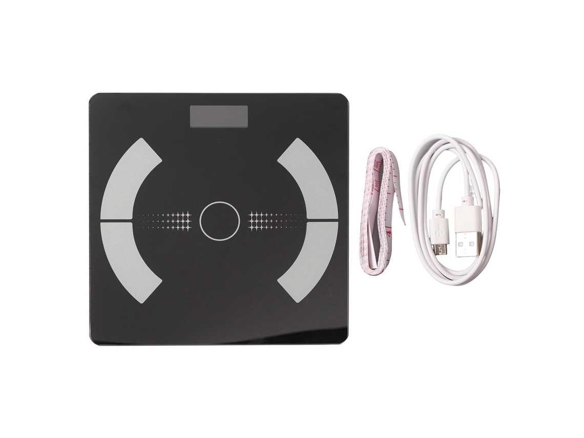 Balanza Inteligente Recargable Para Medir La Grasa Corporal Con Bluetooth Y Análisis Preciso: 27 Puntos De Datos.