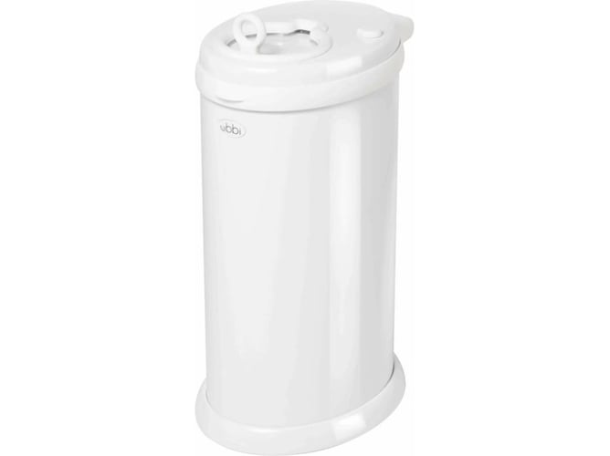 Ubbi Contenedor para pañales de acero blanco