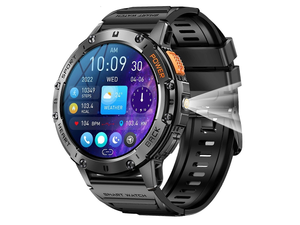 Reloj inteligente K65 de 1,43 pulgadas con llamadas Bluetooth, monitorización de frecuencia cardíaca y oxígeno en sangre. Ly Ebike
