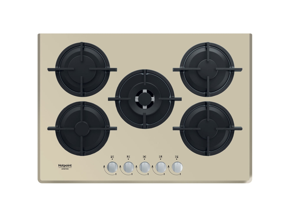 HAGD 72S/CH Champán Integrado 73 cm Encimera de gas 5 zona(s) HOTPOINT