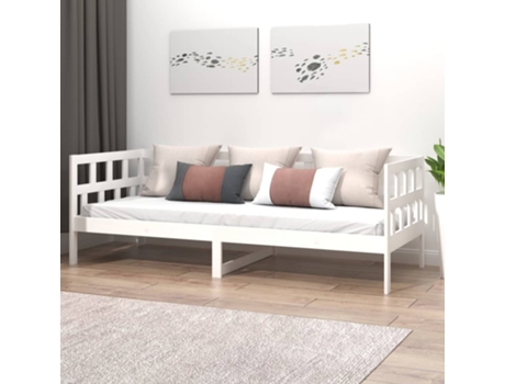 Sofá cama VIDAXL Blanco Madera (203.5x96x68.5 cm)