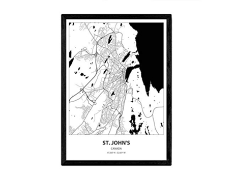 Poster NACNIC Mapa de St Johns Canada (A3)