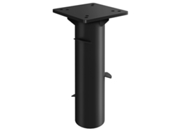 Base con ruedas para sombrilla, de HDPE, rellenable con agua o arena, soporta hasta 75 kg, 80x60x17 cm, color negro.